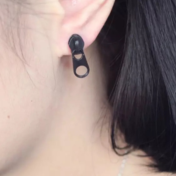 ❤BUNDLE ME❤ RETRO ZIPPER Earrings - Picture 3 of 4